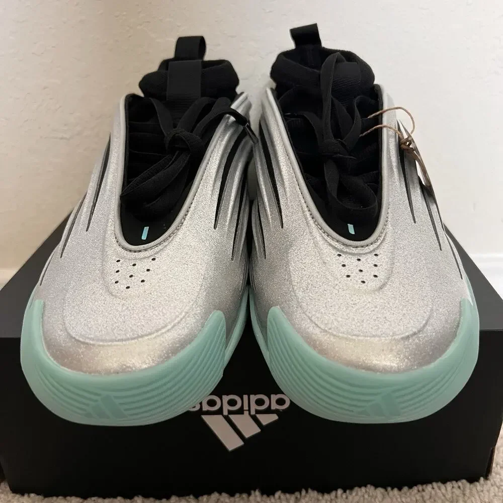 adidas Harden Vol. 9 UNO JS1028 Men Size 10.5 Silver Aqua NWT